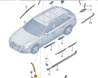 фото thumb №8, Audi a4 8k b8 защита przed odkryciem правая 8k0853824c oem