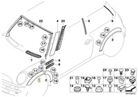 фото thumb №3, Mini r50 r52 r53 молдинг підкрилок ліва