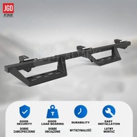 фото thumb №14, Прочные пороги боковой – off-road – набор jeep wrangler jl 2018-2024