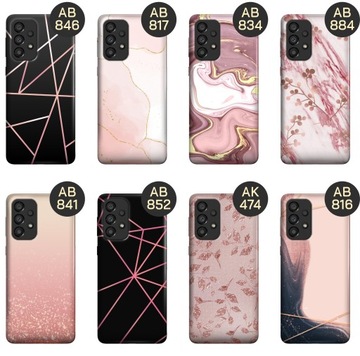 ETUI DO SAMSUNG GALAXY A33 5G WZORY RÓŻOWE ZŁOTO RÓŻ OBUDOWA POKROWIEC CASE