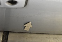 фото thumb №6, Крышка багажника багажника задняя задняя серебристая mitsubishi outlander 1 i 01-08