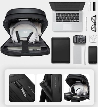 Antykradzieżowy plecak Bange BG-7225 na laptopa 15,6 z USB szary
