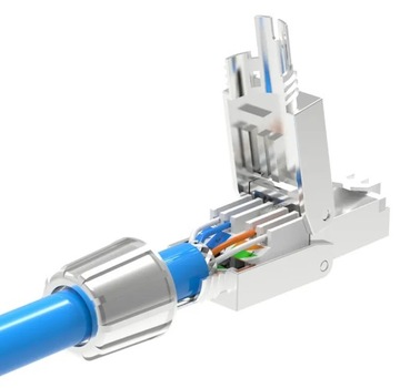 РАЗЪЕМ RJ45 STP РАЗЪЕМ CAT.6A CAT.7 БЕЗ ИНСТРУМЕНТОВ