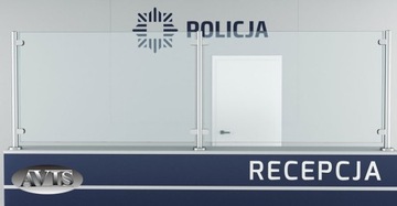 Стойка для стены из стекла/оргстекла, закрепленная на стойке