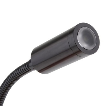 wkv-12V 2W Светодиодная лампа для чтения диаграмм на гибкой стойке / Черный
