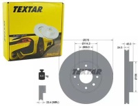 фото thumb №1, Textar гальмівні диски гальмівні перед 92110500