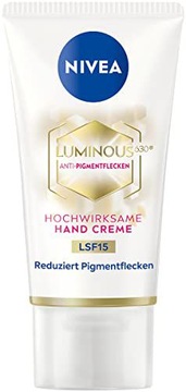 NIVEA Luminous630 Krem do rąk przeciw przebarwieniom, 50 ml
