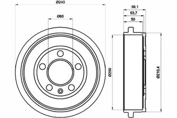 фото thumb №2, Textar комплект bębnów тормозных 6q0609617 6qe609