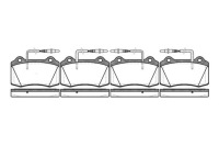 Тормозные колодки тормозные перед с датчиком 0434.14 remsa Цена, фото thumb