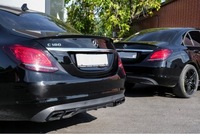 фото thumb №11, Спойлер спойлер na кришка mercedes w205 sedan 14-21 amg look чорний блиск abs