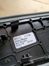 фото thumb №16, Защита обшивка стойка туннель правая левая audi a4 b9 8w a5 f5 оригинальный номер eu felsgrau