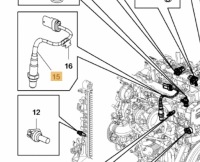 Opel оригинальный номер 12663011 датчик лямбда-зонд Цена, фото thumb