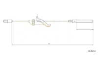 Купить Cofle трос тормоза ручного ford kuga 08- перед, фото thumb