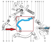 фото thumb №10, Шланг труба wąż turbo інтеркулер renault clio iii 1.5 dci 8200748681