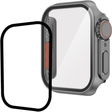 КОРПУС + СТЕКЛО ДЛЯ APPLE WATCH 4/5/6/SE 44MM |НАКЛАДКА НА КОРПУС| ОТЛИЧНЫЕ ЦВЕТА