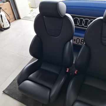 фото thumb №13, Сидіння recaro audi rs4 b5 s4 a4 шкіра szwajcaria jak нове комплектні