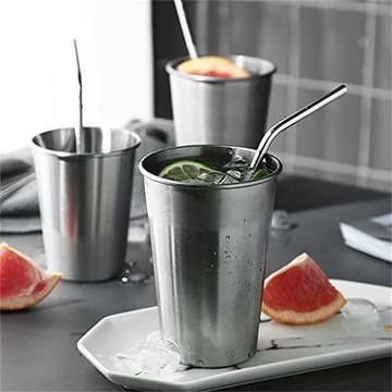 KUBEK DO PICIA ZE STALI NIERDZEWNEJ 230ML 6 SZT