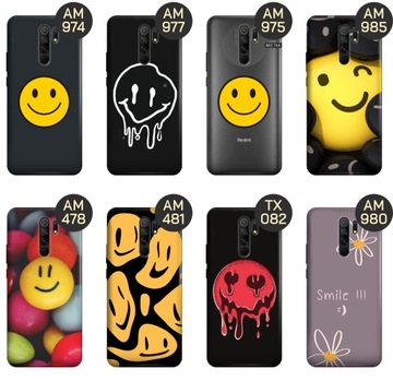 ETUI DO XIAOMI REDMI 9 WZORY UŚMIECH SMILE EMOJI OBUDOWA POKROWIEC CASE