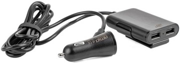 4x USB-ЗАРЯДНОГО УСТРОЙСТВА ПЕРЕДНЯЯ + ЗАДНЯЯ С УДЛИНИТЕЛЬНЫМ КАБЕЛЕМ 1,5 м