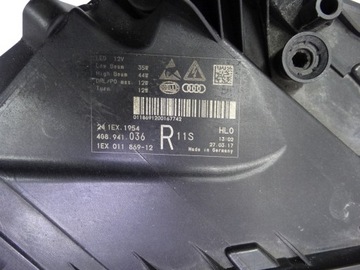 фото thumb №15, Audi a7 c7 рестайлінг 4g8 14-18 лампа права matrix повний led 4g8941036 оригінальна