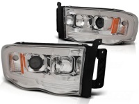 Купить Фары dodge ram 02-06r led трубка  ходовие огни  хром, фото thumb