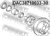 Dac38710033-30 febest підшипник ступиця передні toyo Доставка, фото thumb