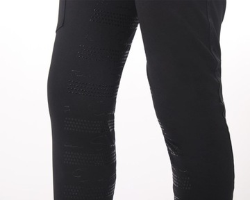 Молодежные леггинсы QHP Eden FullGrip черные 140