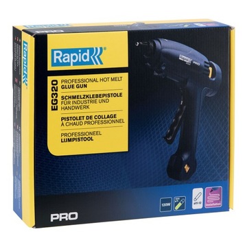 RAPID PRO EG320 PISTOLET DO KLEJU KLEJENIA NA GORĄCĄ 120W SZTYFTY 11-12mm