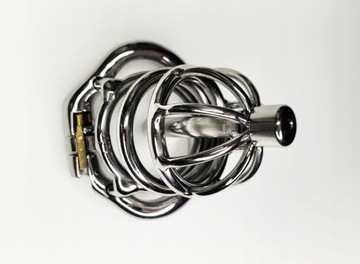 Pas cnoty Chastity Belt klatka na penisa Stalowy Dilator + Pasek