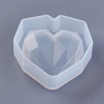 BFS178 силиконовая форма для смол HEART CRYSTAL
