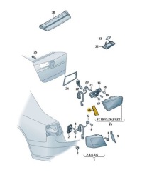 фото thumb №1, Защита заднего свет лампы audi a6 c7 правая