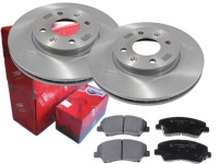 фото thumb №1, Тормозные диски тормозные колодки trw перед accent iv kia rio iii