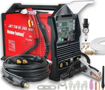 ИНВЕРТОРНАЯ СВАРОЧНАЯ МАШИНА TIG AC/DC JET TIG III 200 PLASMA PULS MMA