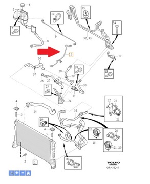 фото thumb №1, Шланг volvo оригинальный номер 32249907