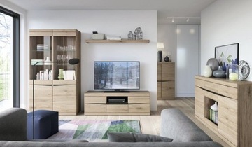 Komoda na sprzęt RTV z otworem na kable Summer Typ 52-San Remo/Arusha Wenge