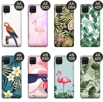 ETUI DO SAMSUNG GALAXY A12 / M12 WZORY TROPIC TROPIKALNE TROPIKI EGZOTYKA