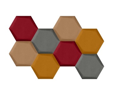 ШЕСТИГРАННЫЕ МЯГКИЕ ПАНЕЛИ 30X26 СОТОВЫЕ