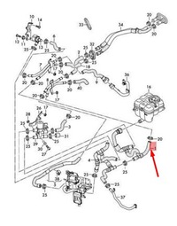 фото thumb №1, Audi q7 4m двигун охолоджуюча рідина шланг 4m0265340n