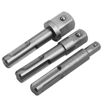 ZESTAW 3 ADAPTERÓW SDS+ DO NASADEK 1/4'',3/8,1/2''
