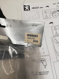 фото thumb №4, Брызговики задняя peugeot 407 407 sw 9603n3 oe!