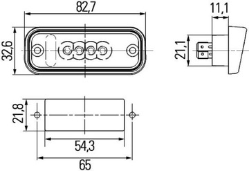 фото thumb №13, Hella 2ka 010 278-011 освещение номерного знака rejestra