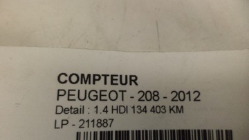 фото thumb №8, Спідометр  прилади peugeot 208 1.4hdi 134 tys європа