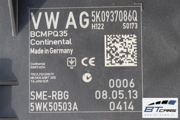 фото thumb №9, Vw tiguan eos scirocco модуль блок управления бортовой сетью bcm 5k0937086q 5k0 937 086