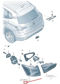 фото thumb №9, Seat arona kj rear left задній ліхтар 6f9945207b
