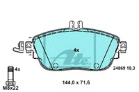 фото thumb №1, Ate тормозные колодки тормозные mercedes перед w176 w246 x156