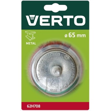 Szczotka ścierna doczołowa 65 mm VERTO 62H708