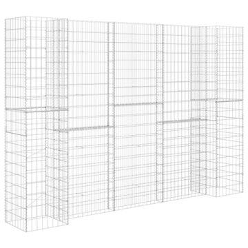 KOSZ GABION DONICA GABIONOWY ŚCIANA Gabionowa Siatka 260x40x180 cm