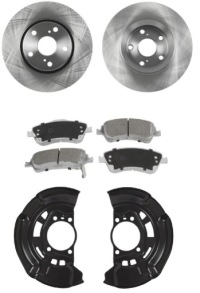 фото thumb №1, Гальмівні диски + гальмівні колодки + захист перед toyota verso avensis t27 1.6-2.0 2008-