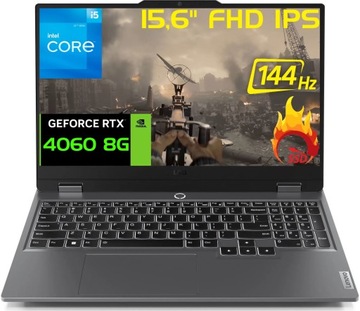 Lenovo Gaming LOQ 15,6' 144Hz i5-12450HX DDR5 32GB SSD 3000GB RTX4060 Win11