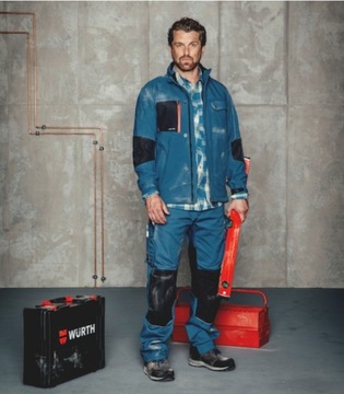 Рабочая рубашка Würth Modyf Nature Blue DRY SYSTEM 3XL